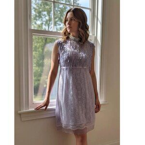 Marc Jacobs teardrop sequin lace dress, purple